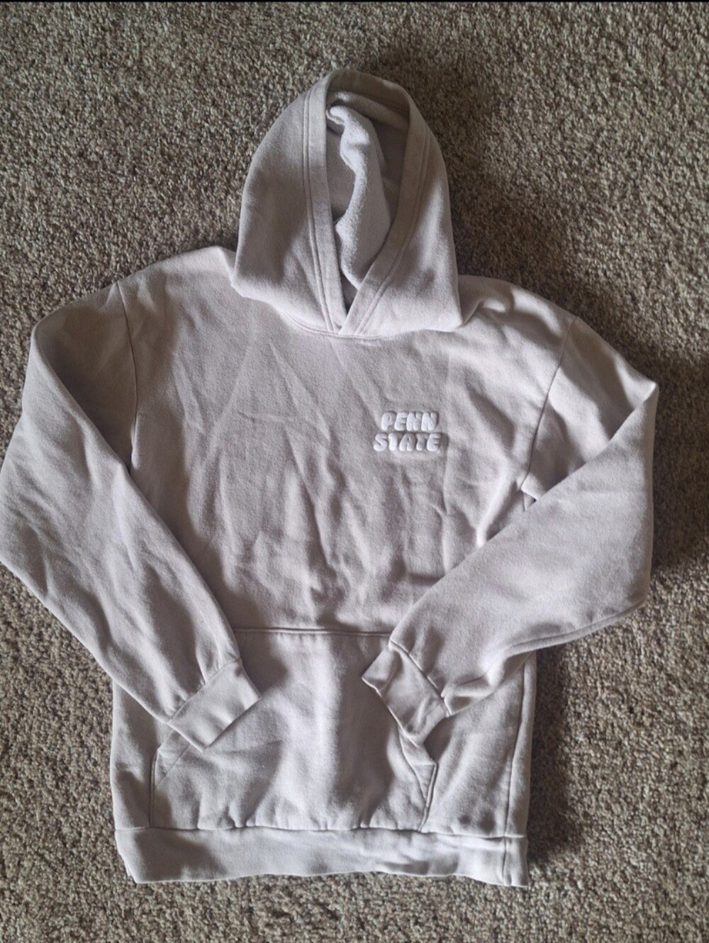 Penn State Puff Paint Style Hoodie Small